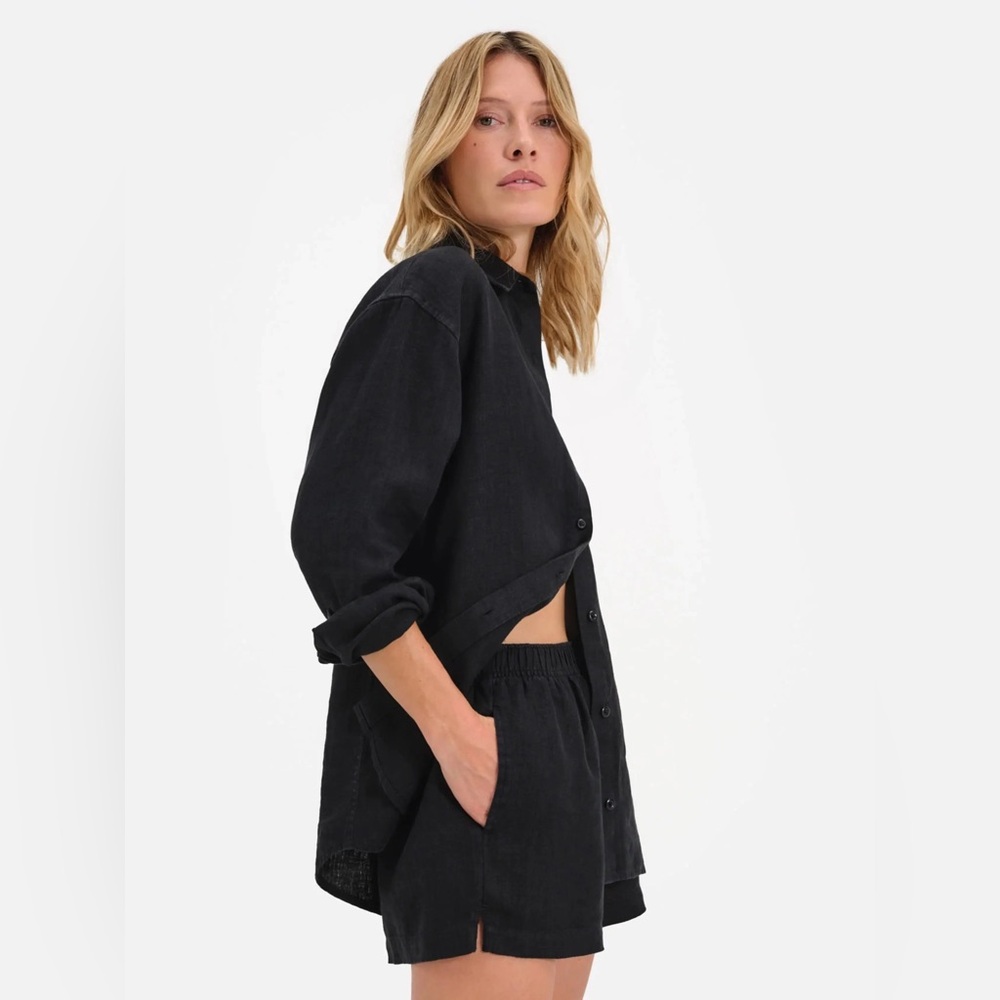 Mate The Label Linen Oversized Button Up